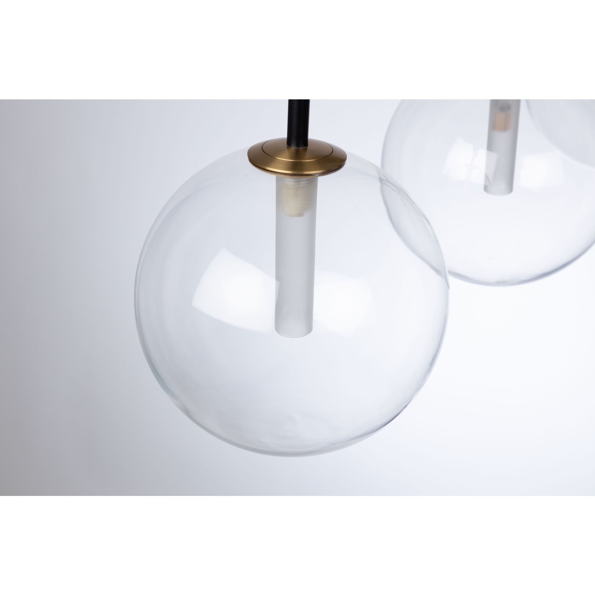 Aurelia 4 Light 43 inch Matte Black and Brass Island Light Ceiling Light