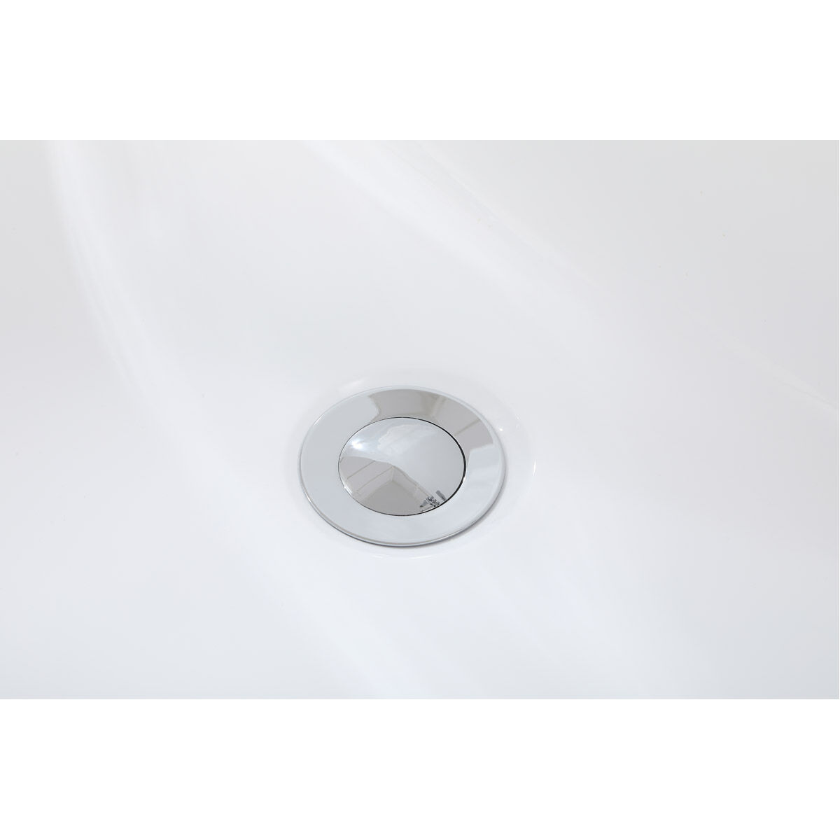 Ines Glossy White and Chrome Bathtub