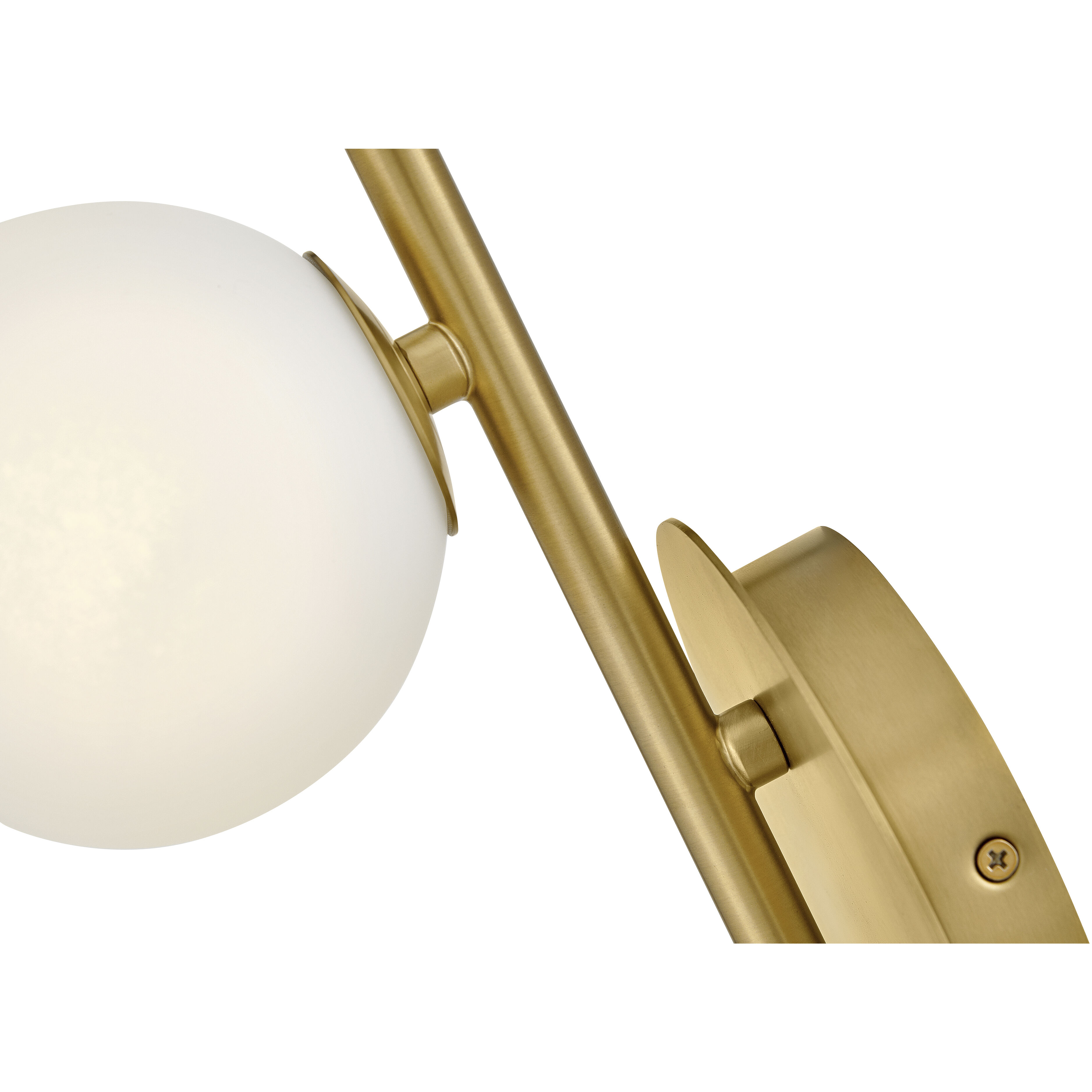 Selene LED 6 inch Lacquered Brass Sconce Wall Light in Swirled, Sconce