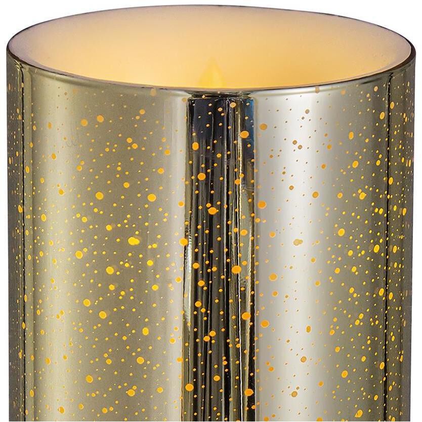 Speckled 8 X 4 inch LED Candle