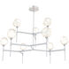 Gem LED Classic Silver Chandelier Ceiling Light, Round Belvedere