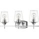Joliet 3 Light 21.5 inch Chrome Vanity Wall Light