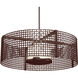 Tweed 4 Light 35.9 inch Flat Bronze Chandelier Ceiling Light, Drum