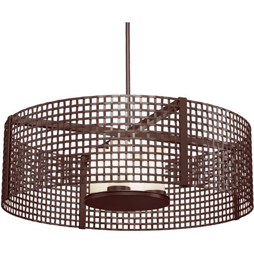 Tweed 4 Light 35.9 inch Flat Bronze Chandelier Ceiling Light, Drum
