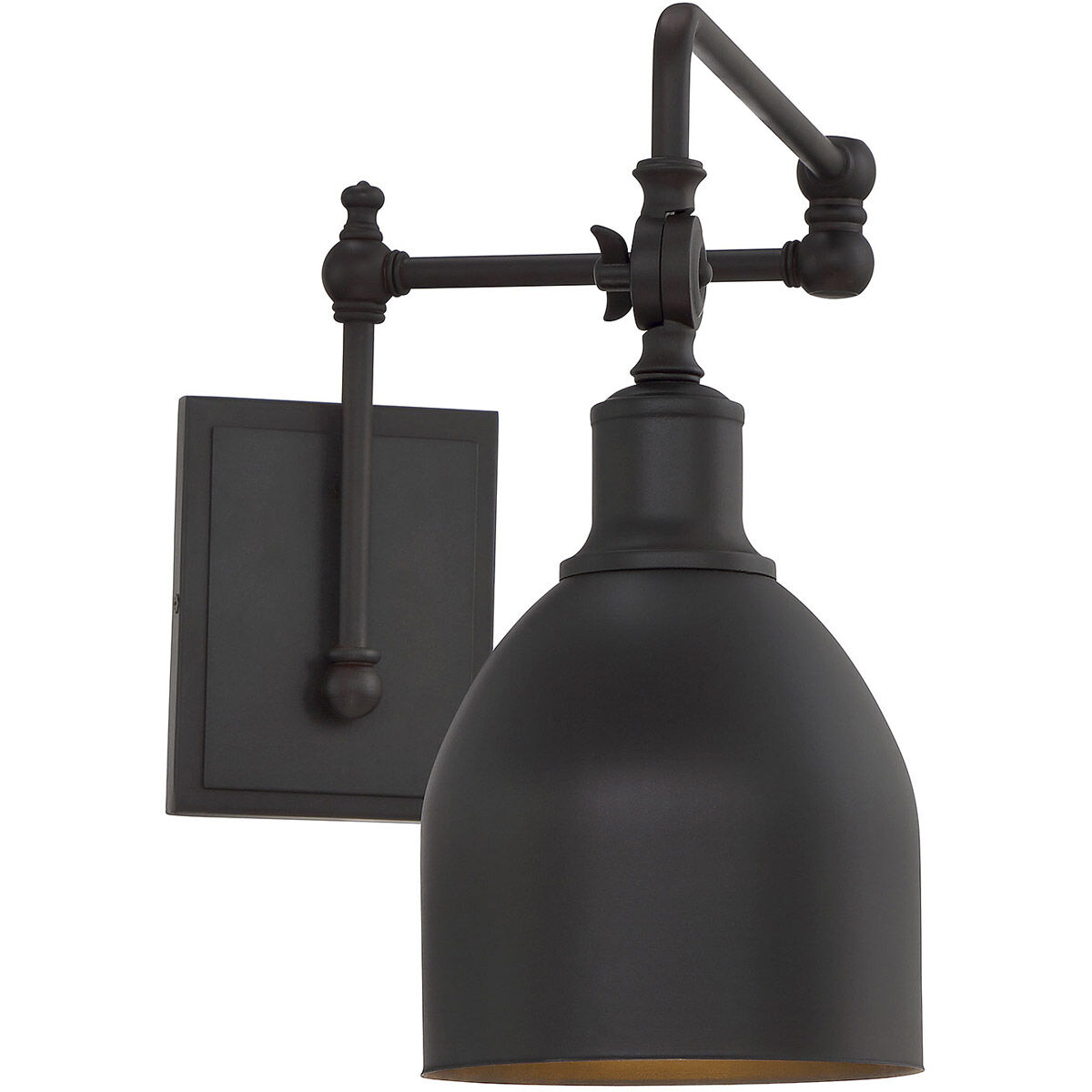 Farmhouse 6 inch 60.00 watt Oil Rubbed Bronze Adjustable Wall Sconce Wall Light