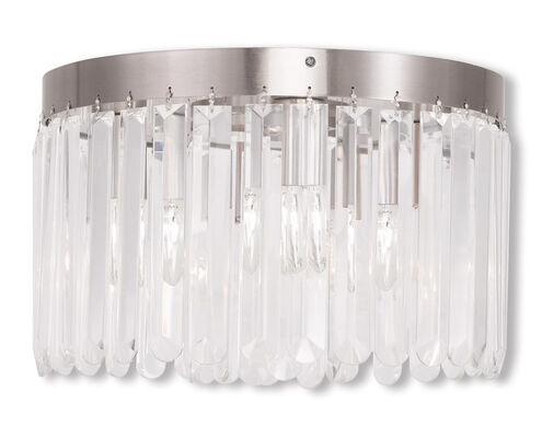 Ashton 4 Light 13 inch Brushed Nickel Flush Mount Ceiling Light