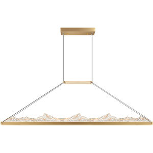 Himalayas LED 62 inch Brass Island/Pool Table Light Ceiling Light