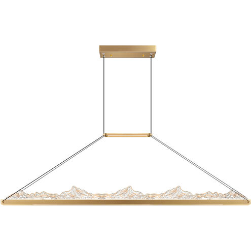Himalayas LED 62 inch Brass Island/Pool Table Light Ceiling Light