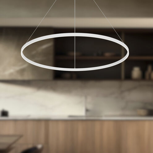 Cerchio LED 47.25 inch White Pendant Ceiling Light