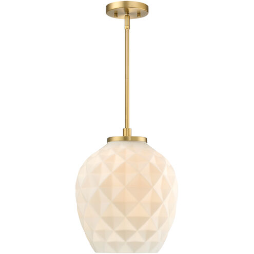 Dita 1 Light 12 inch Brushed Gold Pendant Ceiling Light