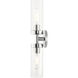 Ludlow 2 Light 4.25 inch Polished Chrome Vanity Sconce Wall Light