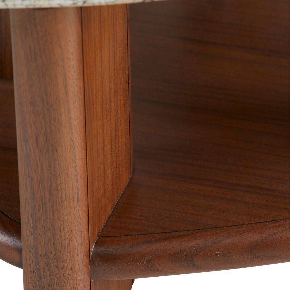 Forney 38 X 19 inch Satin Walnut and Natural Eggshell Coffee Table