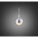 Forked LED 7.87 inch Steel Pendant Ceiling Light