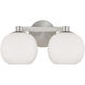 Ansley 2 Light 14.75 inch Brushed Nickel Vanity Light Wall Light