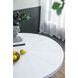 Anita 47.2 inch White Wash/Black Dining Table