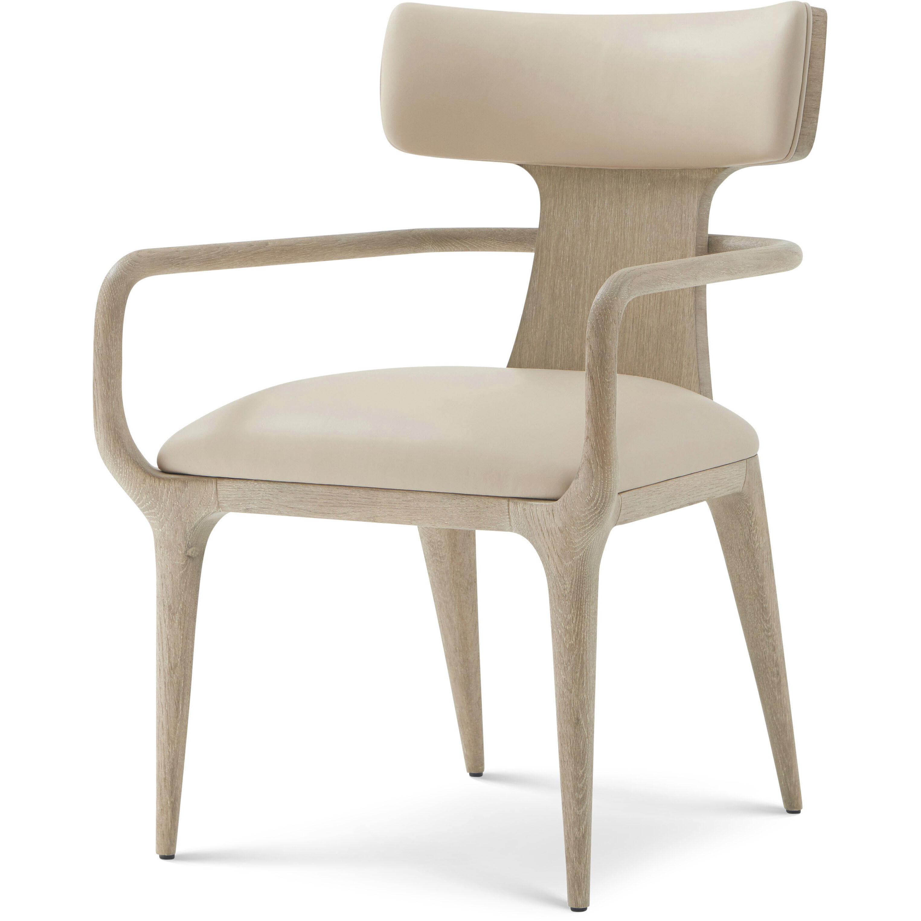 Repose Grey Oak Dining Chair, Wooden, Upholstered