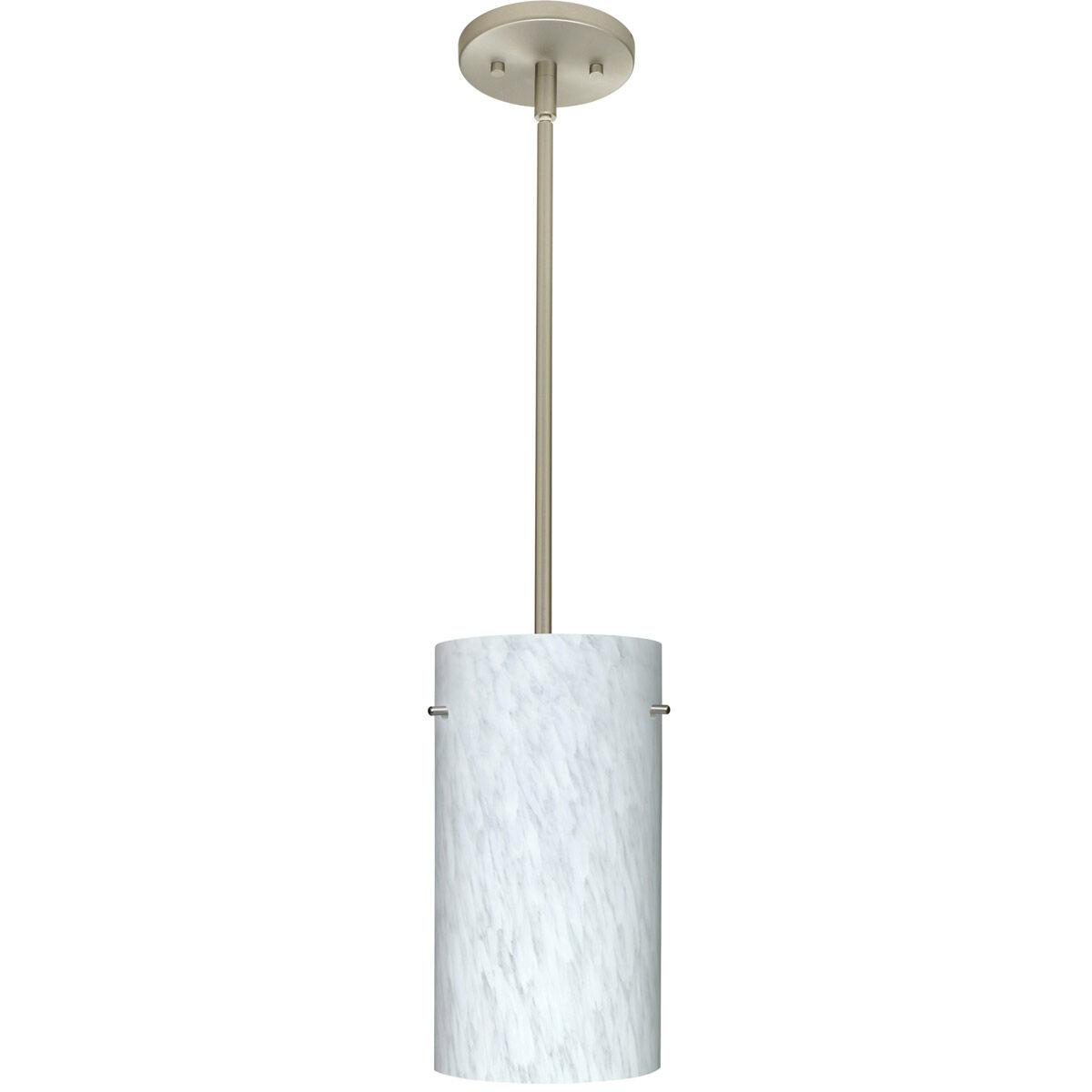 Tondo 12 1 Light Satin Nickel Stem Pendant Ceiling Light