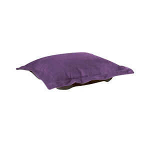 Puff 8 inch Bella Eggplant Ottoman Cushion with Cover