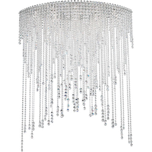 Chantant 8 Light 22 inch Polished Stainless Steel Flush Mount Ceiling Light in Optic, Strand