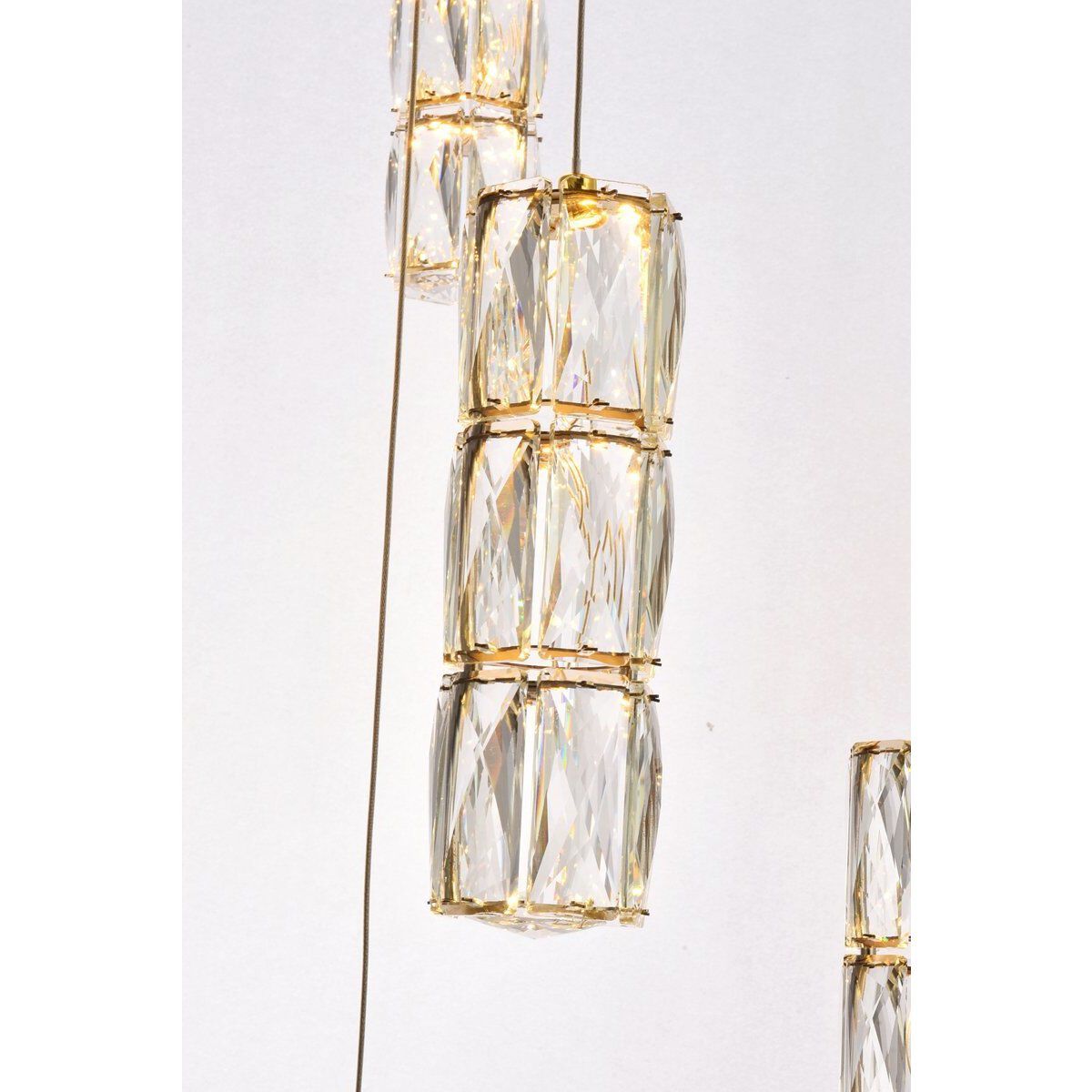 Polaris 25 Light 42 inch Gold Chandelier Ceiling Light