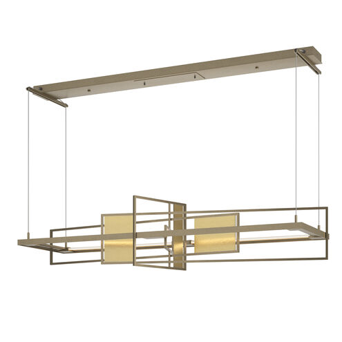 Summer LED 54.2 inch Soft Gold and Modern Brass Pendant Ceiling Light in Soft Gold/Modern Brass