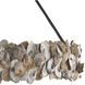 Oyster Shell 8 Light 38 inch Textured Bronze Chandelier Ceiling Light