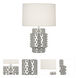 Small Dolly 21.38 inch 150 watt Nickel Metallic Accent Lamp Portable Light in Fondine