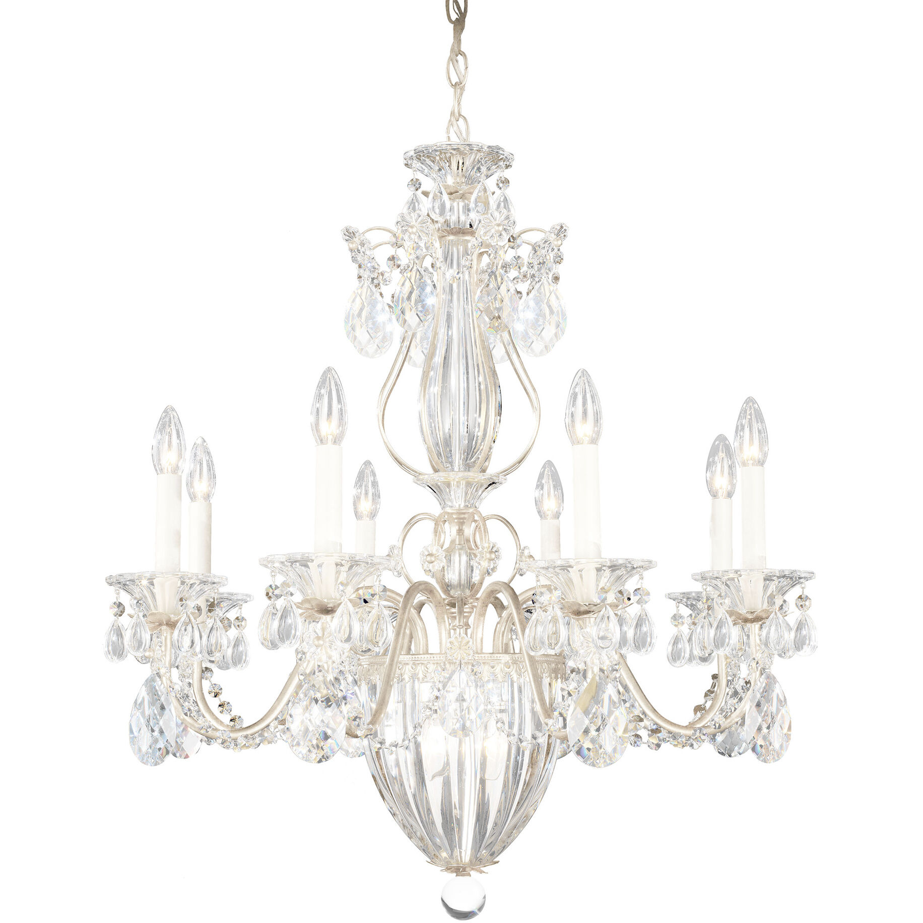 Bagatelle 11 Light 26.5 inch Antique Silver Chandelier Ceiling Light