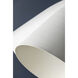Bronson 5 Light 37.5 inch Aged Brass/White Plaster Chandelier Ceiling Light