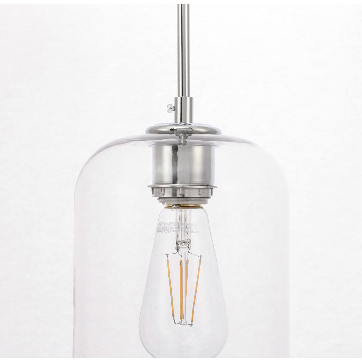 Collier 1 Light 6.1 inch Chrome Pendant Ceiling Light