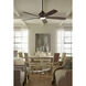 Doren 52 inch Matte Greige with Weathered Wood Blades Ceiling Fan