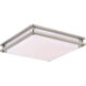 Horizon LED 16 inch Satin Nickel Flush Mount Ceiling Light