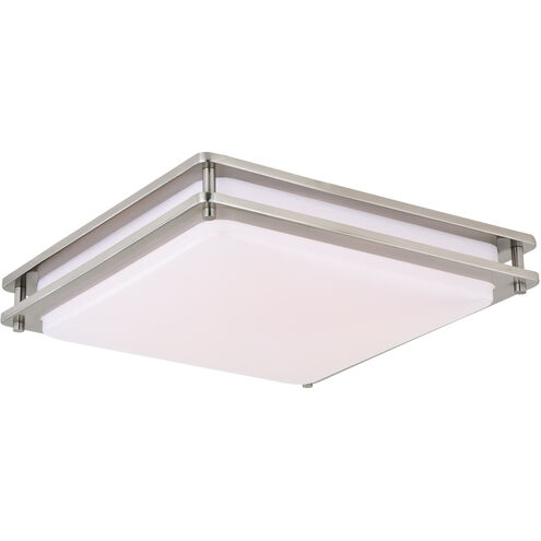 Horizon LED 16 inch Satin Nickel Flush Mount Ceiling Light