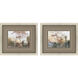 Landscapes Green and Beige and Brown and Orange Framed Art