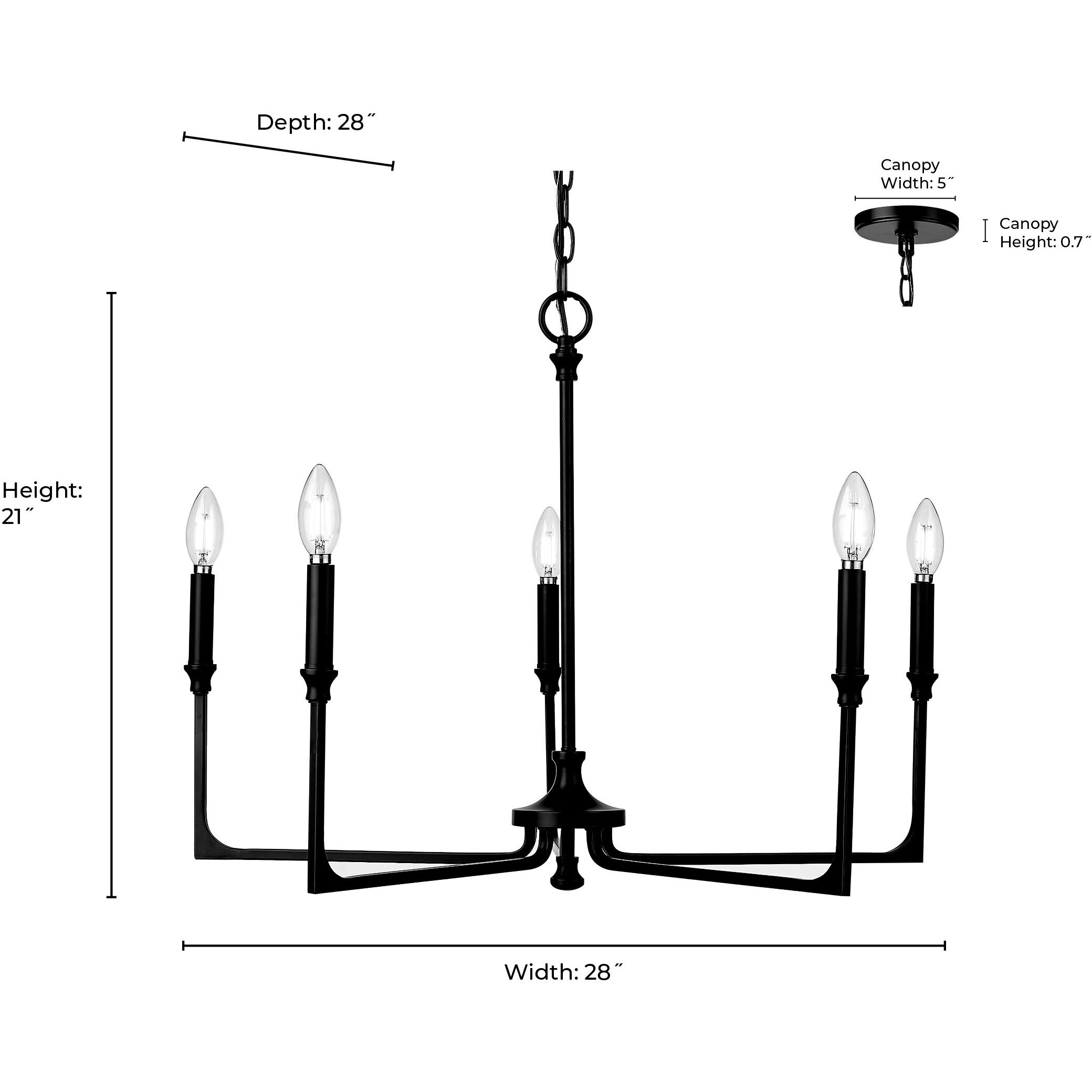 Azara 5 Light 28 inch Vintage Brass Chandelier Ceiling Light