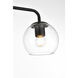 Genesis 2 Light 19 inch Black Bath Sconce Wall Light