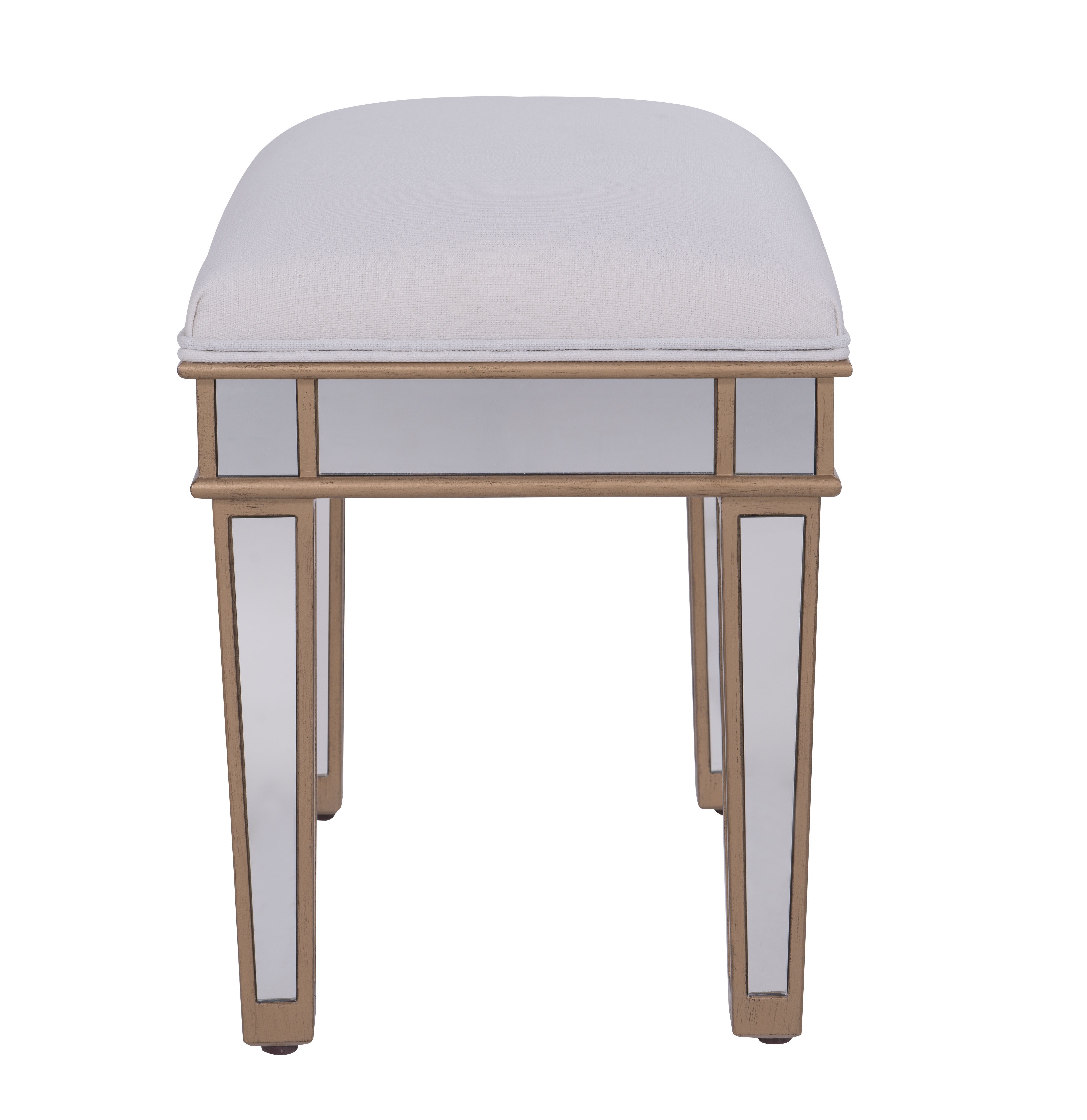 Contempo 18 inch Gold Paint Dressing Stool