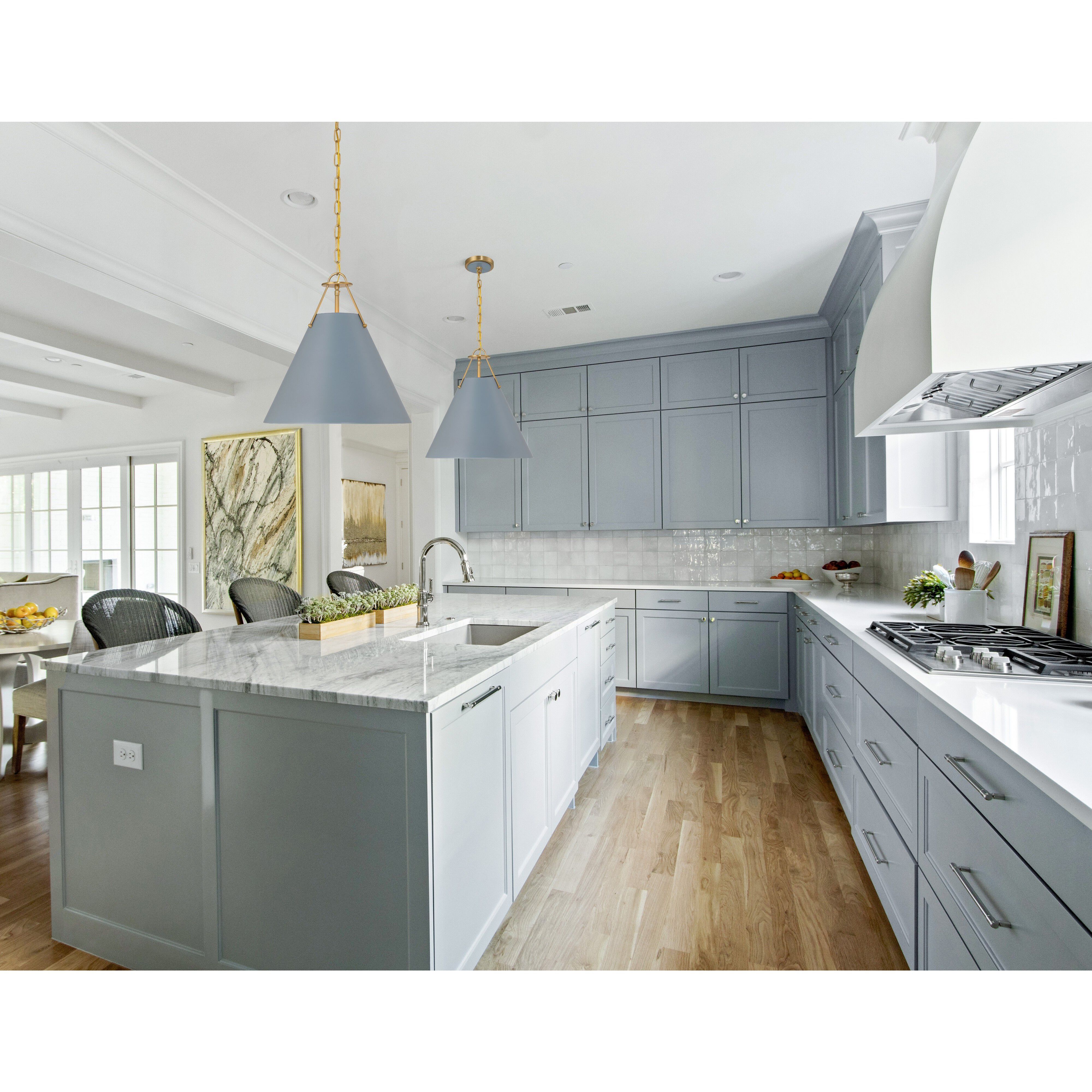 Xavier Pendant Ceiling Light in Vibrant Gold