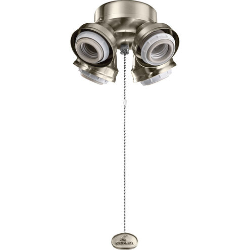 Accessory LED LED Integrated Brushed Stainless Steel Fan Fitters
