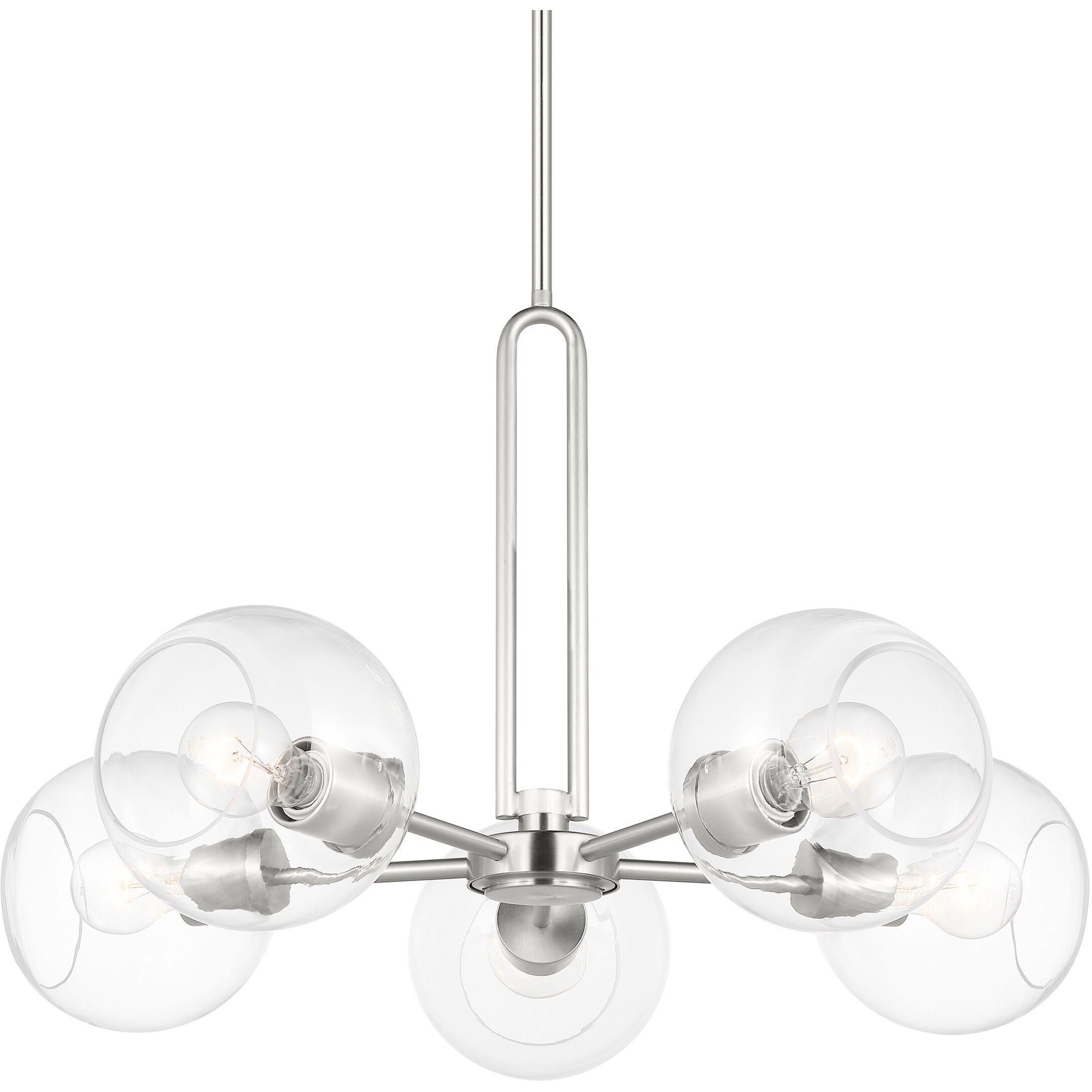 Codyn 5 Light 26 inch Brushed Nickel Chandelier Ceiling Light