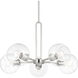 Codyn 5 Light 26 inch Brushed Nickel Chandelier Ceiling Light