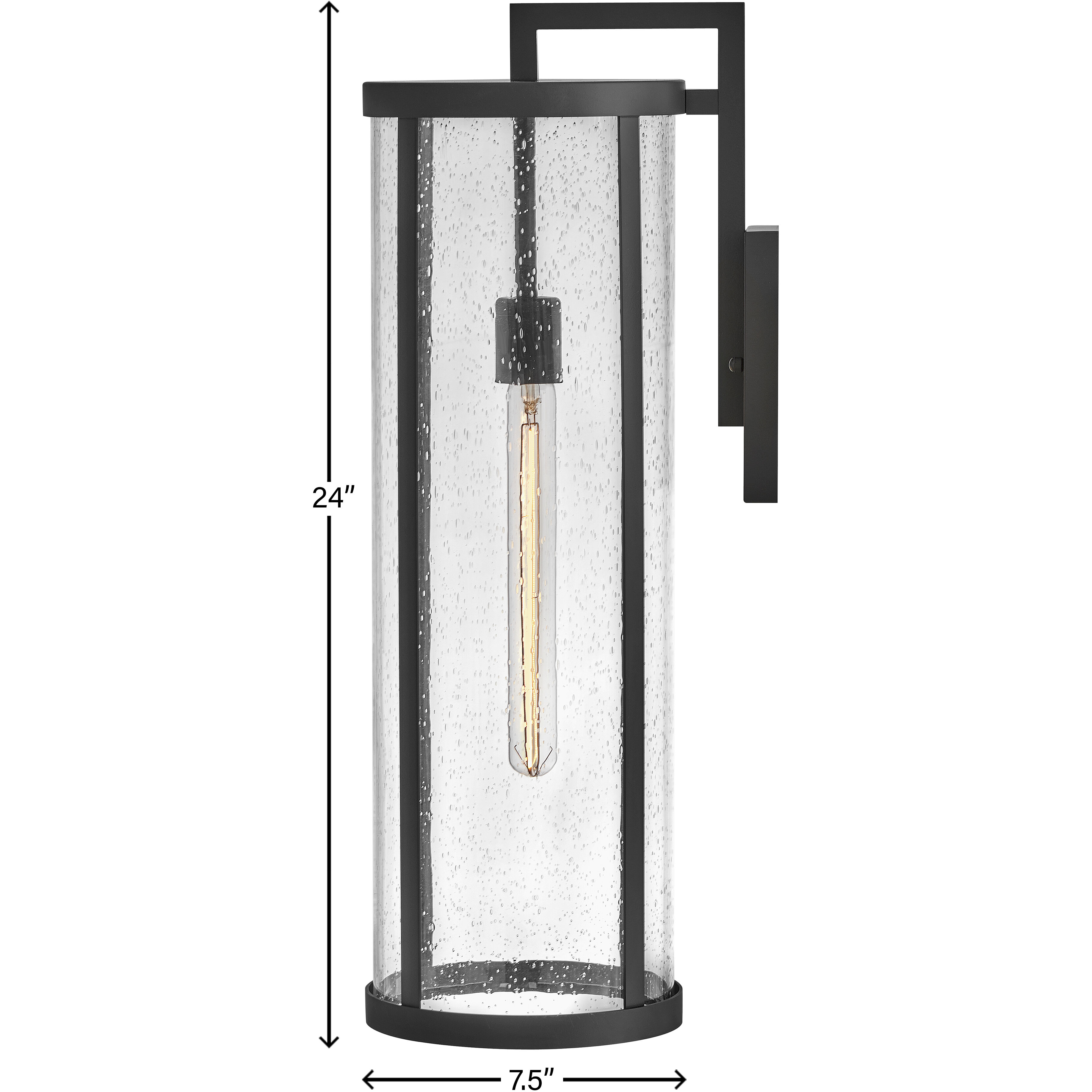 Alfie LED 24 inch Black Outdoor Wall Mount