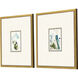 Abstract Blue and Green and Multi Framed Art