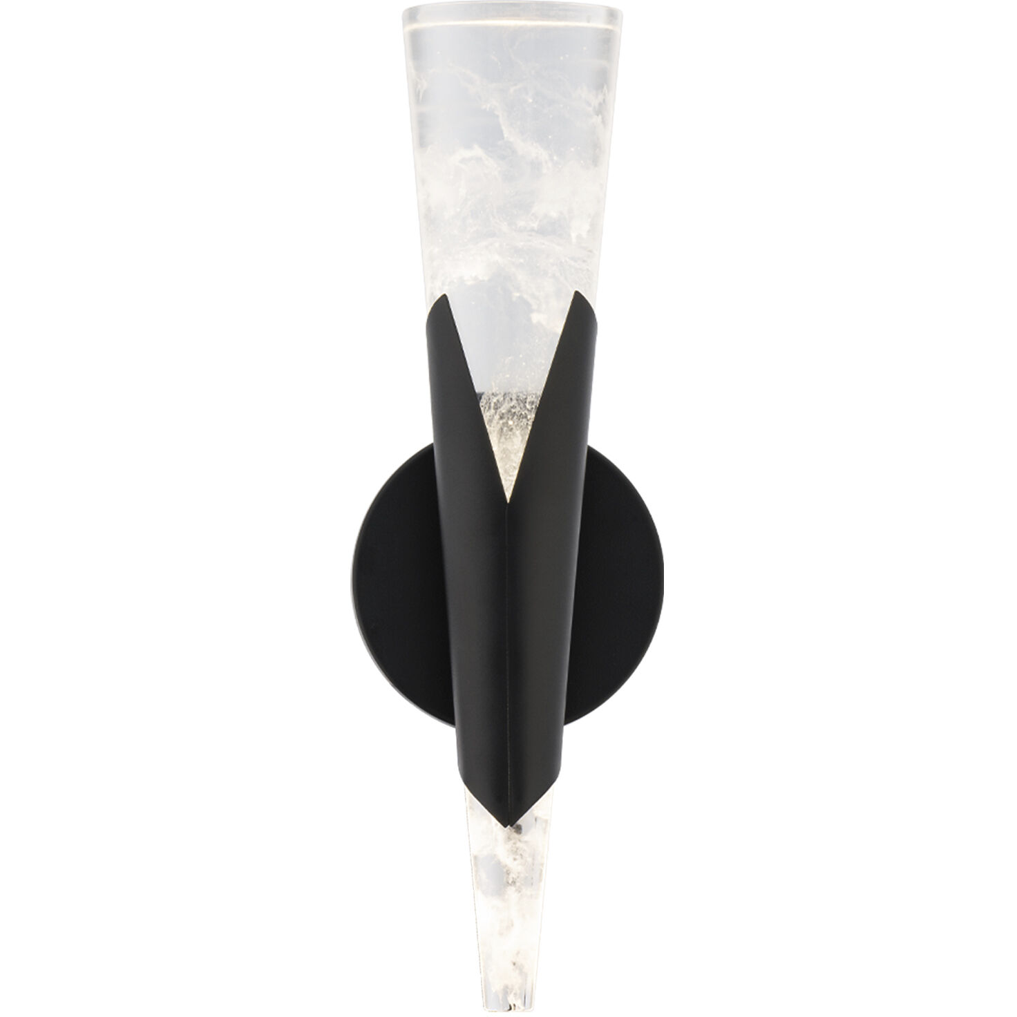 Kilt Wall Sconce Wall Light in 4000K, Black