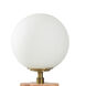 Amabel 13 inch 15 watt Pink Marble Table Lamp Portable Light