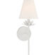 Vintage 1 Light 6 inch White Wall Sconce Wall Light