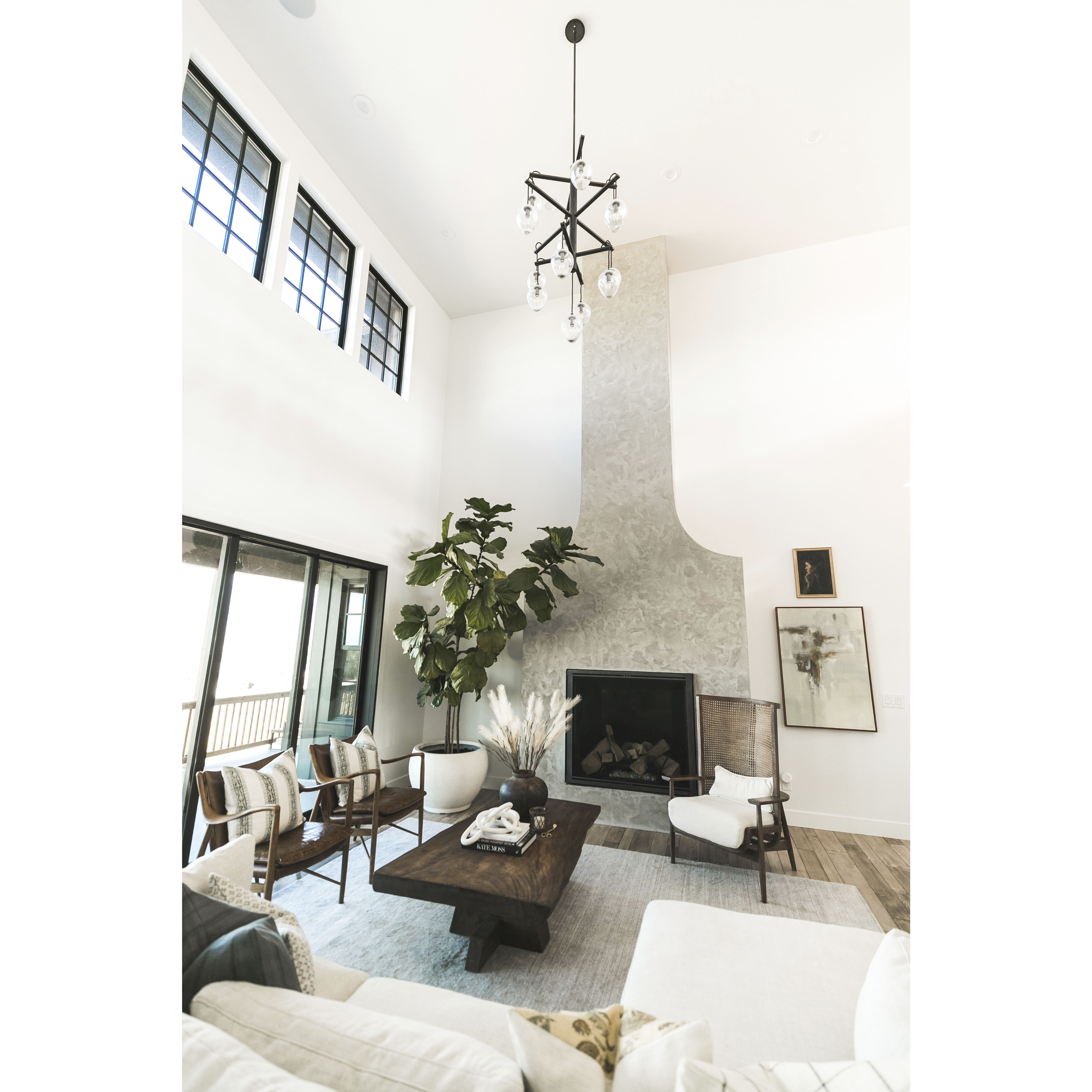 Brixton 13 Light 36 inch Gun Metal With Smoked Chrome Chandelier Ceiling Light