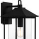 Fletcher 1 Light 18 inch Earth Black Outdoor Wall Lantern