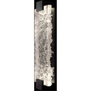 Terra 2 Light 6 inch Black ADA Sconce Wall Light in Clear Studio Glass