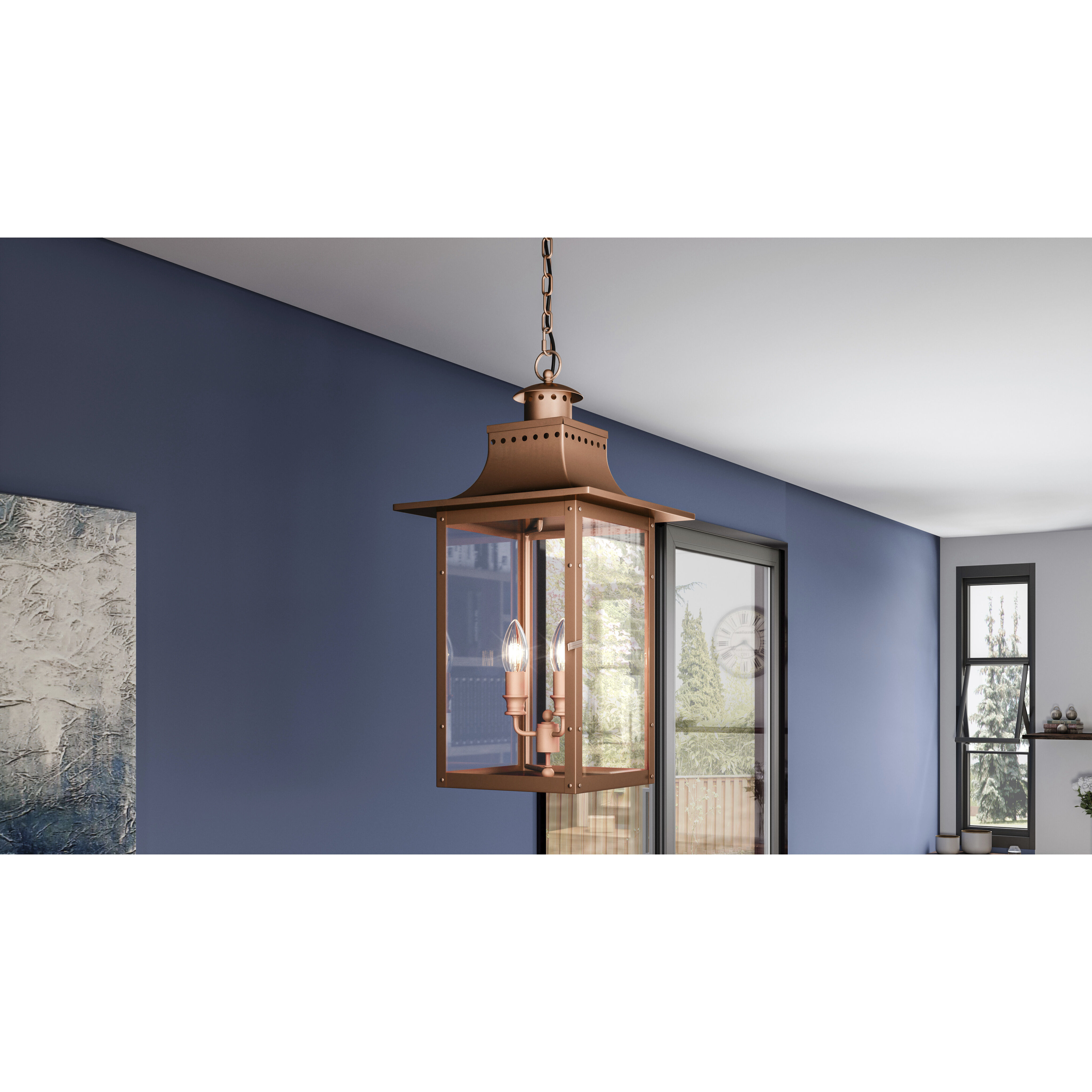 Copper 3 pendant light on sale